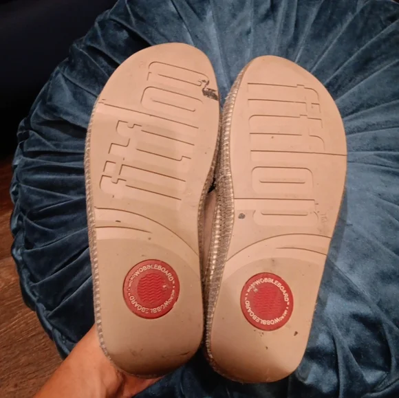 Fitflop Tan Sandals Comfortable Leather Design Size 7 - Picture 2 of 6